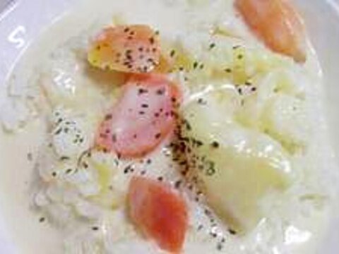 リメイク　チーズシチュー丼